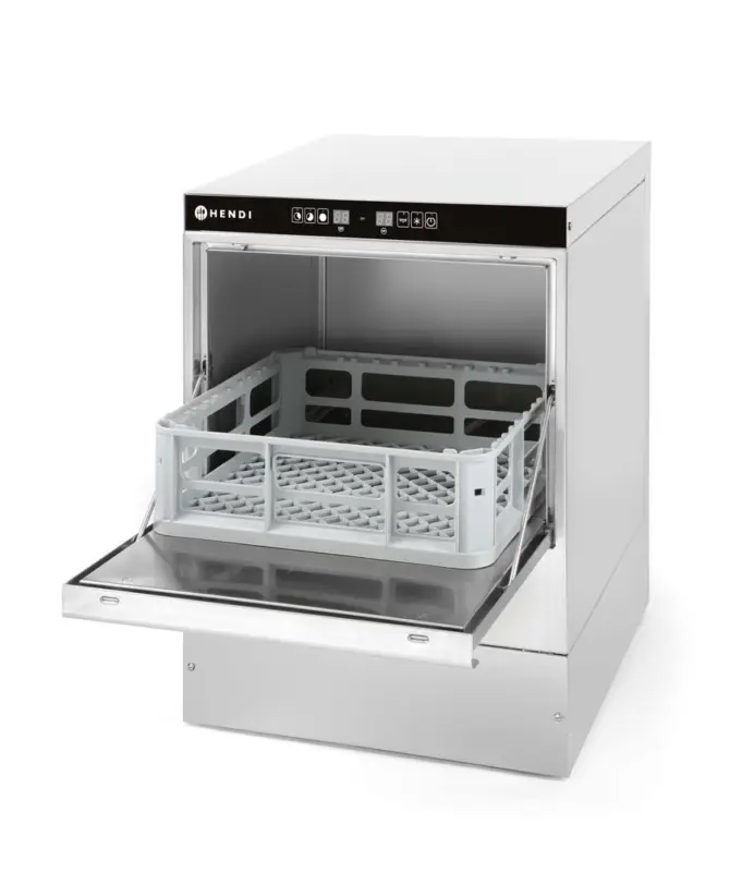 Glazen Vaatwasser 40×40 – Elektronische Bediening | Hendi | Met Afvoer En Reinigingspomp | 230v/2800w | 472x566x(h)705mm Weekendaanbieding