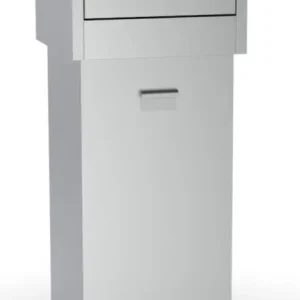 Tijdelijk Beschikbaar RVS Afvalbak 80L