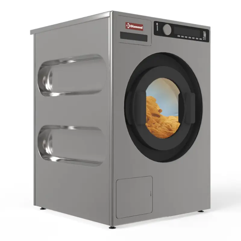 Gratis Retour Was-centrifugemachine 8 Kg “inox-titanium”, Met Afvoerpomp