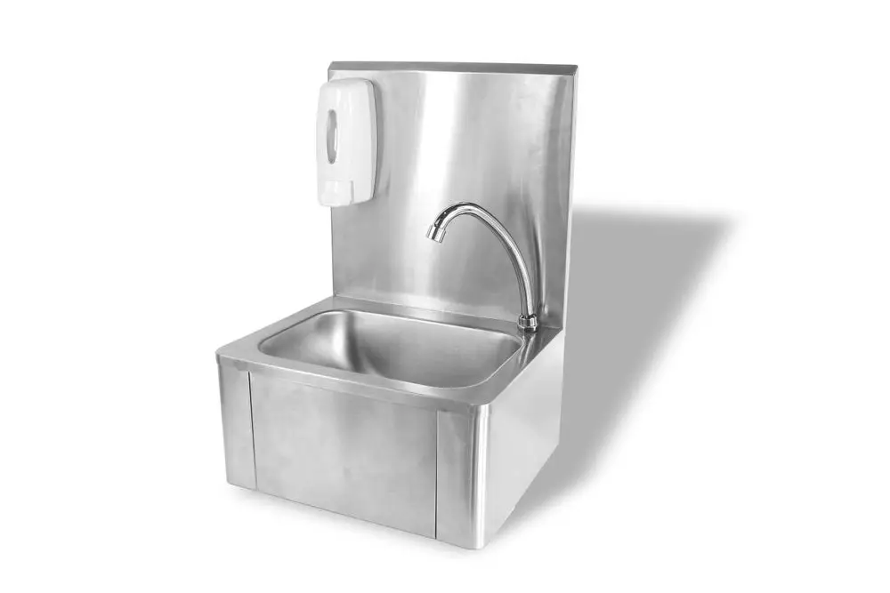 Express Levering Wasbak – Kraan Met Knie Bediening, Hendi, 400x335x(h)570mm