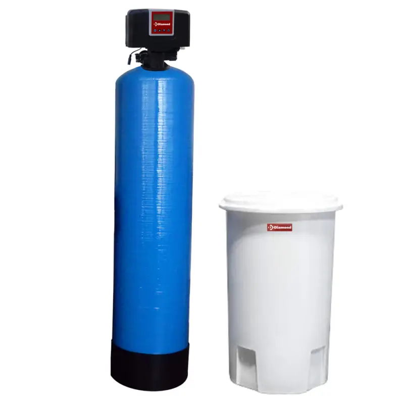 Uitverkoop Waterontharder Chrono – En Volumemeter, 60L., Met Uitwendige Fles