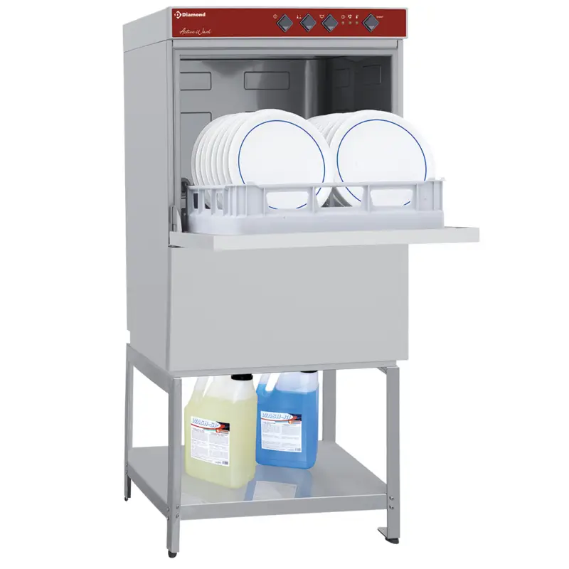 Flitsaanbieding Diamond Vaatwasser + Onderstel | 500x500mm | Naglanspomp | 3.5kW | 230V | 600x630x1387mm