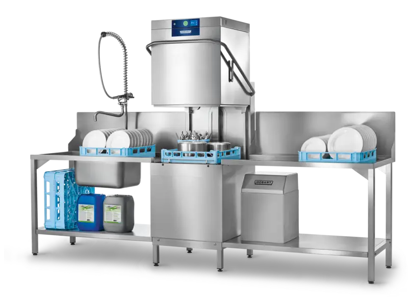 Hobart Doorschuifvaatwasser PROFI AMXX | 70 Rekken/Uur | ROTOR-X | 6 Programma’s | 400V | 635x742x1510mm Favoriet