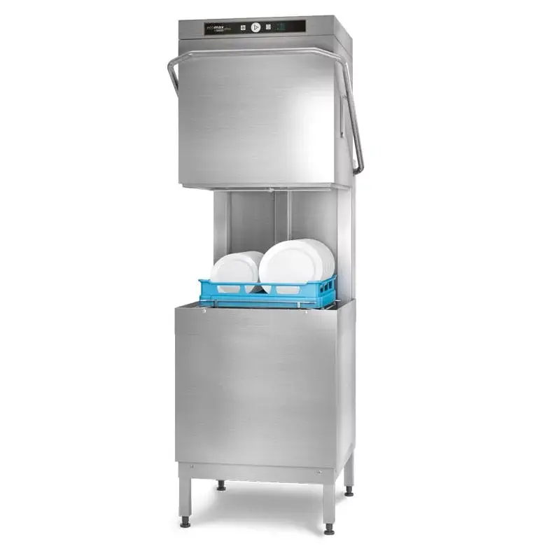 Flitsaanbieding Hobart Ecomax ECO+H615D Doorschuifvaatwasser | 500×500 mm | 445mm invoerhoogte | 400V | 635x742x1510mm