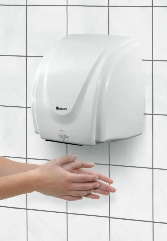 Bartscher Handdroger, 2,1 kW, kunststof Gecertificeerd