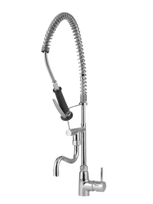Bartscher Mengkraan Verchroomd | Met Spoeldouche + Zwenkbare Kraan 180° | 65x450x1540mm Tijdelijk Beschikbaar
