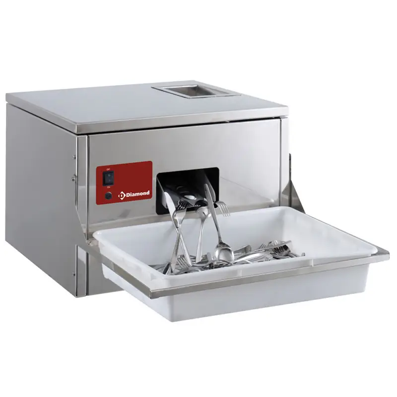 Diamond Horeca Bestekpoliermachine | Tafelmodel | 230v | 570x550x400mm Finale Uitverkoop
