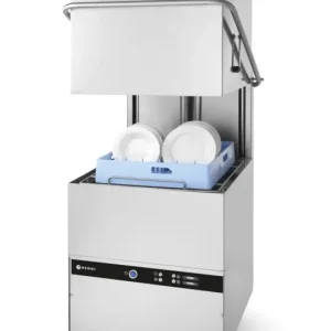 Betrouwbaar Hendi Doorschuifvaatwasser 400V – RVS, 500x500mm Korven, Inclusief Wasmiddeldoseerpomp (SKU 233061)