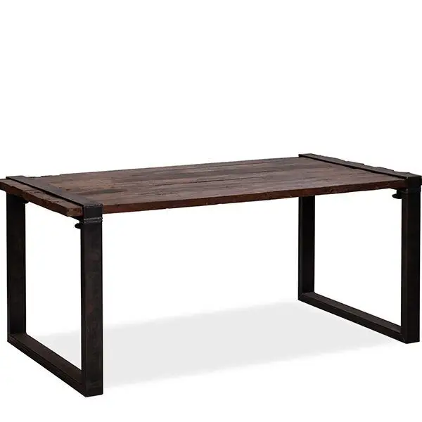 Premium Old Dutch Table with Barnwood-Tabletop, low, U-Frame, 180x80x76 cm (BxTxH), 30180LU