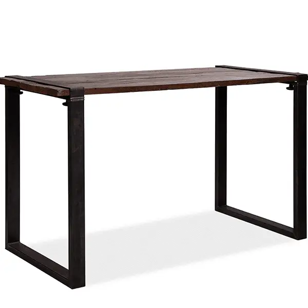 Old Dutch Table with Barnwood-Tabletop, high, U-Frame, 120x80x110 cm (BxTxH), 30120HU Exclusieve Aanbieding