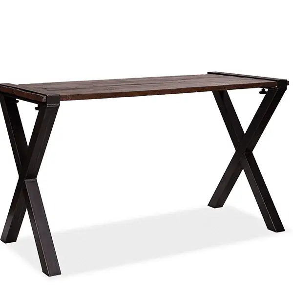 Betaalbaar Old Dutch Table with Barnwood-Tabletop, high, X-Frame, 120x80x110 cm (BxTxH), 30120HX