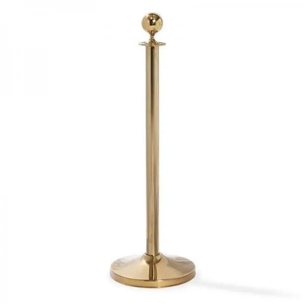 Barrier Elegance Brass, Feet Ø 32cm, Post Ø 5cm, Height 95 cm, 8 kg, 10101B Seizoensaanbieding