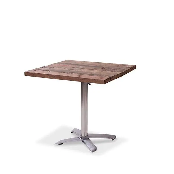 Express Levering 110011177 - X Cross low Aluminium 74 cm, 11001, Old-Dutch Tabletop 70x70xcm - VEBA