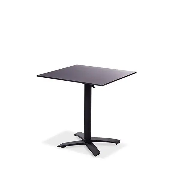 Hete Deal 110031077 - X Cross low Black 74 cm, 11001, HPL Tabletop 70x70cm - VEBA