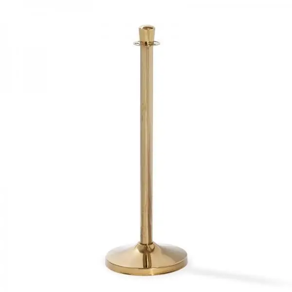 Lage Kosten 10100B - Barrier Royal Brass, Feet Ø 32cm, Post Ø 5cm, Height 95 cm, 8 kg