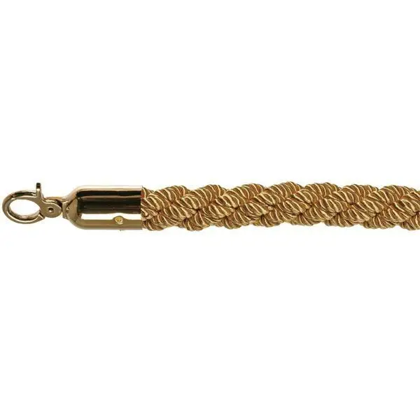 Dagaanbieding 10102GB - Barrier cord luxury gold, Brass, Ø 3cm, length 157 cm