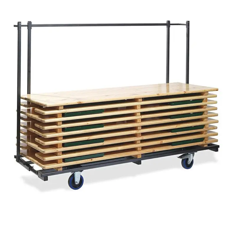 Beerset Trolley, for 10 complete beersets, Hammerite, 230x595-89x170cm (BxTxH), T90800 Gratis Retour