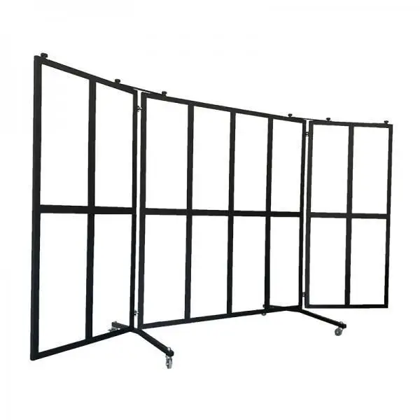 Terracescreen / Protection screen 16 window, movable, Steel and Plexiglas, 81001 Speciale Aanbieding