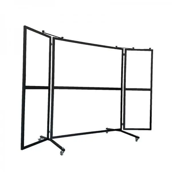 Terracescreen / Protection screen 6 window, movable, Steel and Plexiglas, 81000 Fabrieksprijs