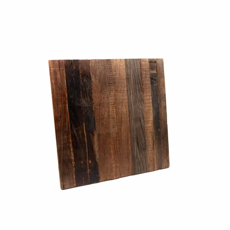 Uitverkoop Tabletop strong Barnwood-Hardwood 70x70cm, 1177