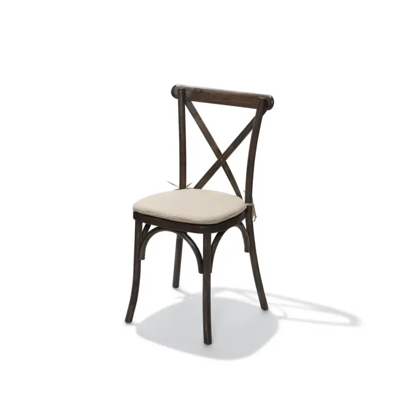 Bestel Nu Cushion Padded ecru for Crossback (bar)Chair, 46x45x2cm (BxTxH), 50100CSHN