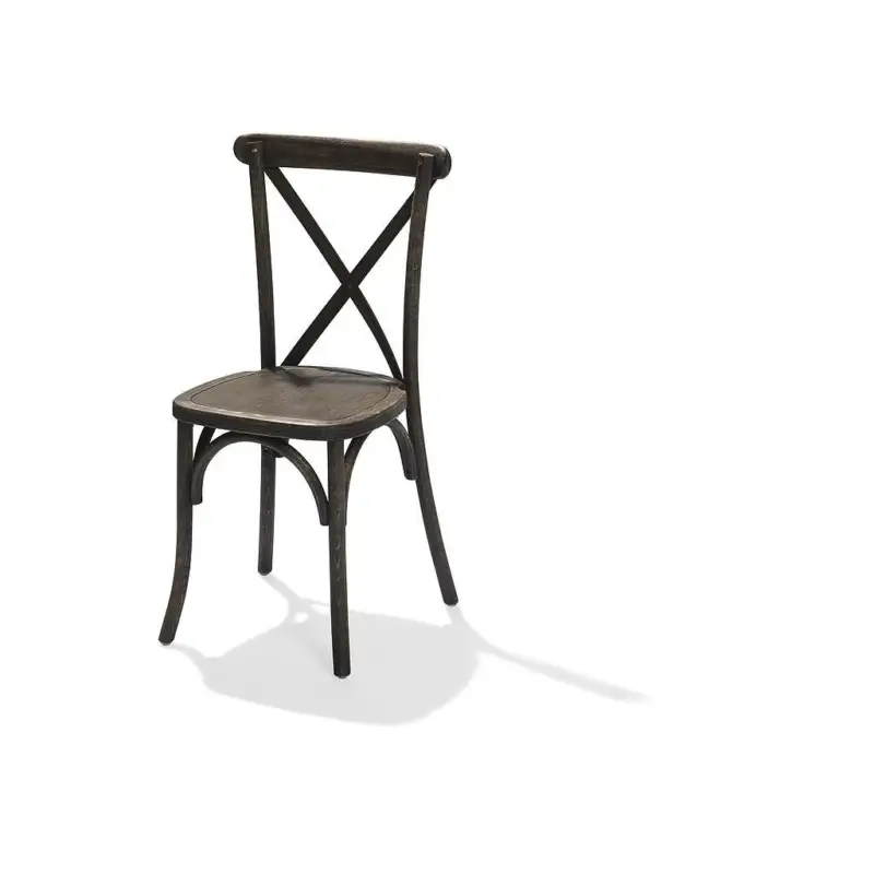 Lage Prijs Crossback Stackable Chair massivwood, brown, 48x47x88cm (BxTxH), 50100