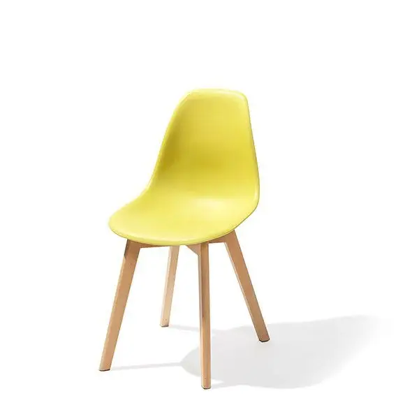Lage Kosten Keeve Stackable Chair yellow without armrest, birchwood Frame and Plastic seat, 47x53x83cm (BxTxH), 505F01SY