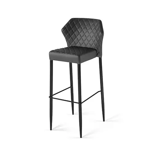Bestseller Louis barchair black, artificial leather upholstered, fire retardant, 50x47x105cm (BxTxH), 52103
