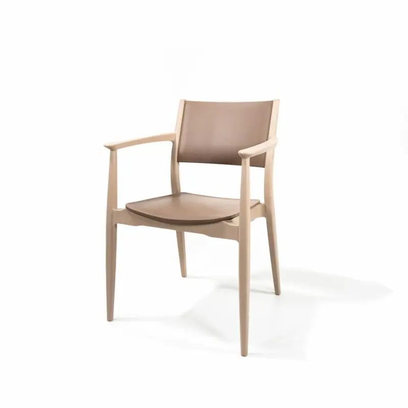 Clark Chair Cappucino, Stackable Chair Plastic, 50928 Direct Verzonden