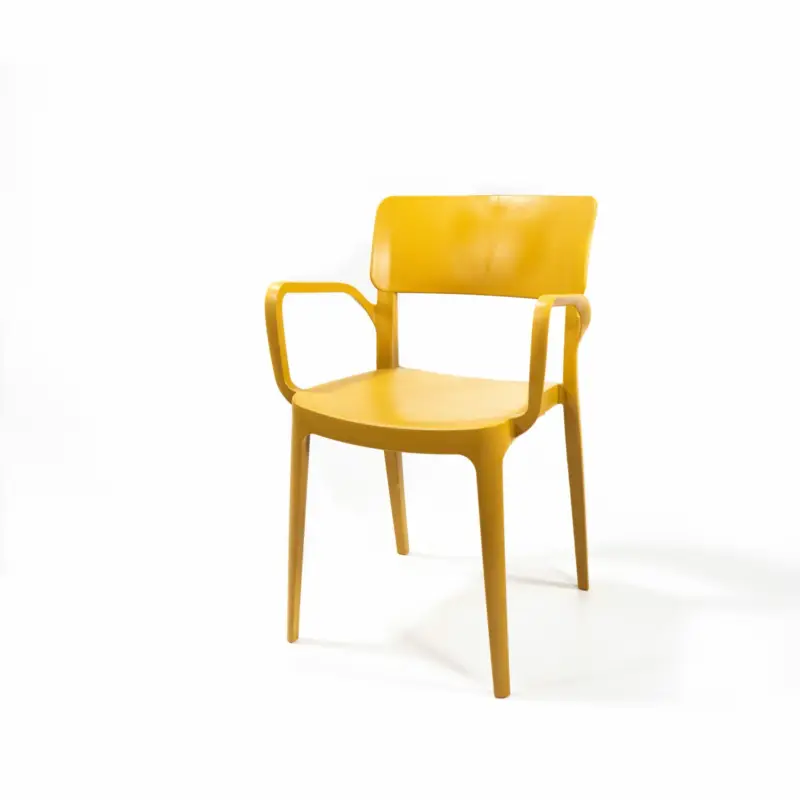 Beperkt Aanbod Wing Armchair Mustard, Stackable Chair Plastic, 50922