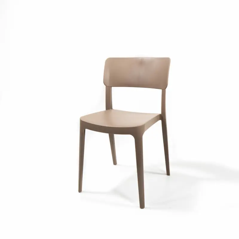 Wing Chair Sand Beige, Stackable Chair Plastic, 50919 Tijdelijk Beschikbaar