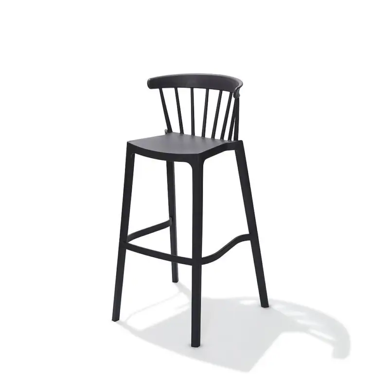 Windson barchair anthracite, Polypropylene, 56x55x103cm (BxTxH), 50912 Beperkte Voorraad