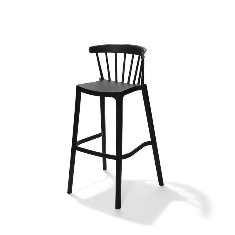 Windson barchair black, Polypropylene, 56x55x103cm (BxTxH), 50910 Laatste Versie