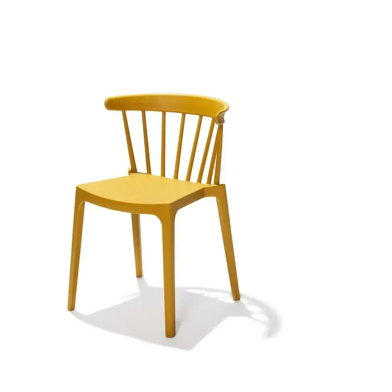 Laatste Kans Windson Stacking Chair oker yellow, Polypropylene, 54x53x75cm (BxTxH), 50904