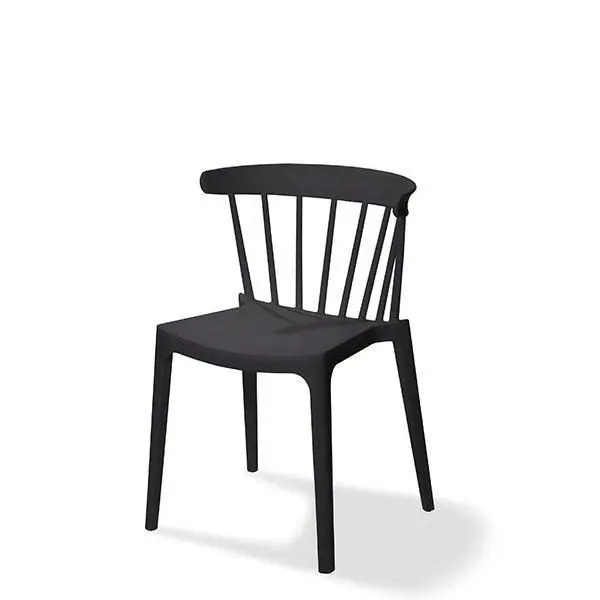 Nieuw Windson Stacking Chair black, Polypropylene, 54x53x75cm (BxTxH), 50900