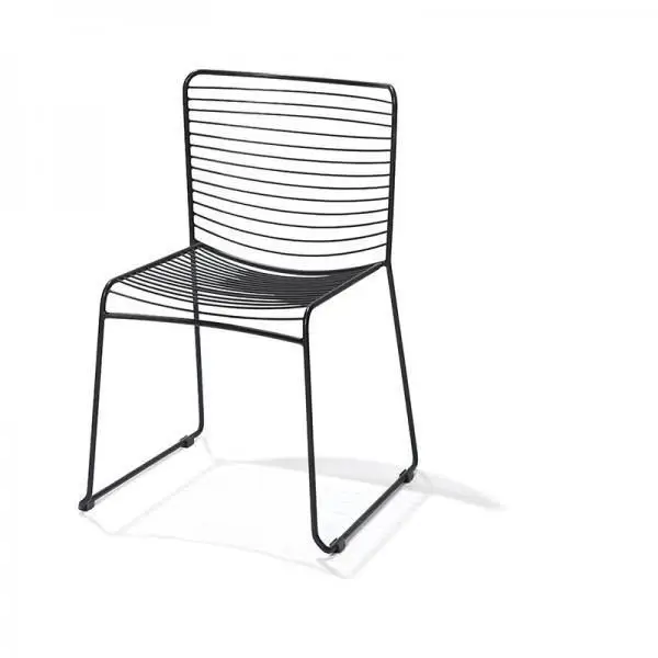 Koop Vandaag Wire Stackable Chair Black, steel wire, 50800