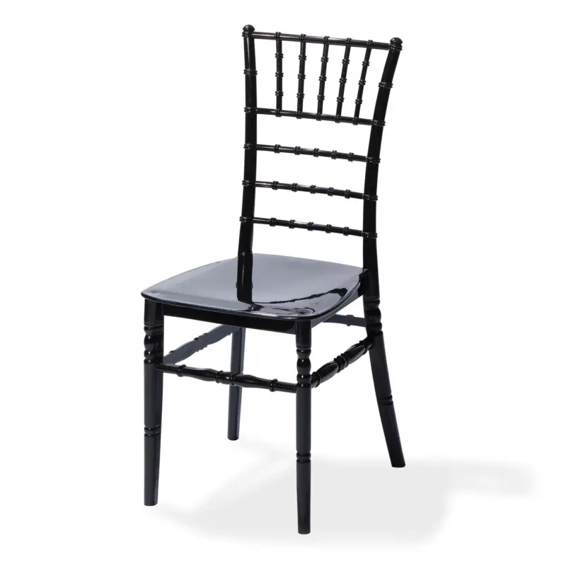 Gecertificeerd Stackable Chair Tiffany Black, Polypropylene, 41x43x92cm (BxTxH), not fragile, 50410BL