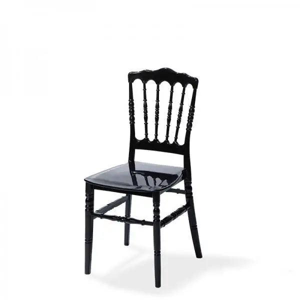 Stackable Chair Napoleon Black, Polypropylene, 41x43x89,5cm (BxTxH), not fragile, 50400BL Populair