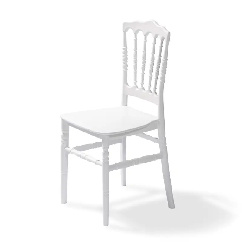 Stackable Chair Napoleon white, Polypropylene, 41x43x89,5cm (BxTxH), not fragile, 50400 Premium