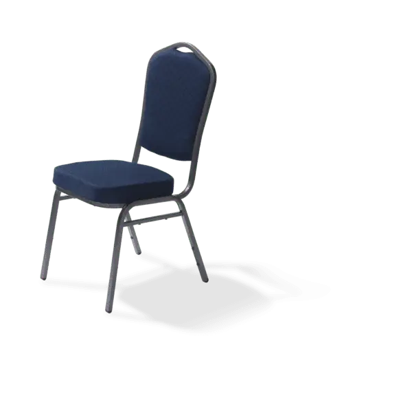 Banket Chair Castle blue fire retardant 44x52x93cm (BxTxH), Foam padding, 50361 Beperkte Voorraad