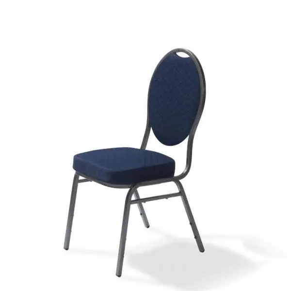 Banket Chair Palace blue fire retardant 44x52x95cm (BxTxH), Foam padding, 50321 Aanbieding