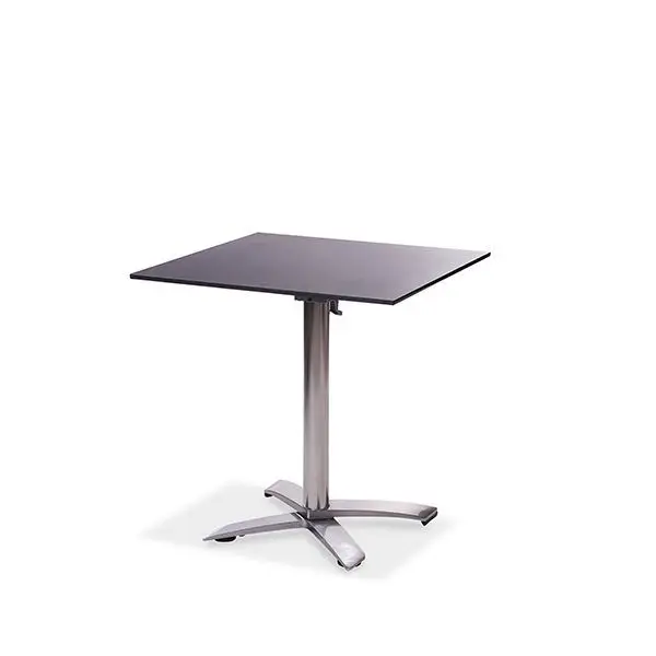 X Cross low Aluminium 74 cm, 11001, HPL Tabletop 70x70cm Meest Verkocht