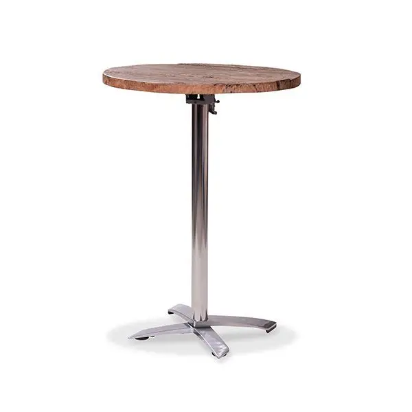 X Cross high Aluminium 109cm, Old-Dutch Tabletop Ø80cm Alleen Vandaag