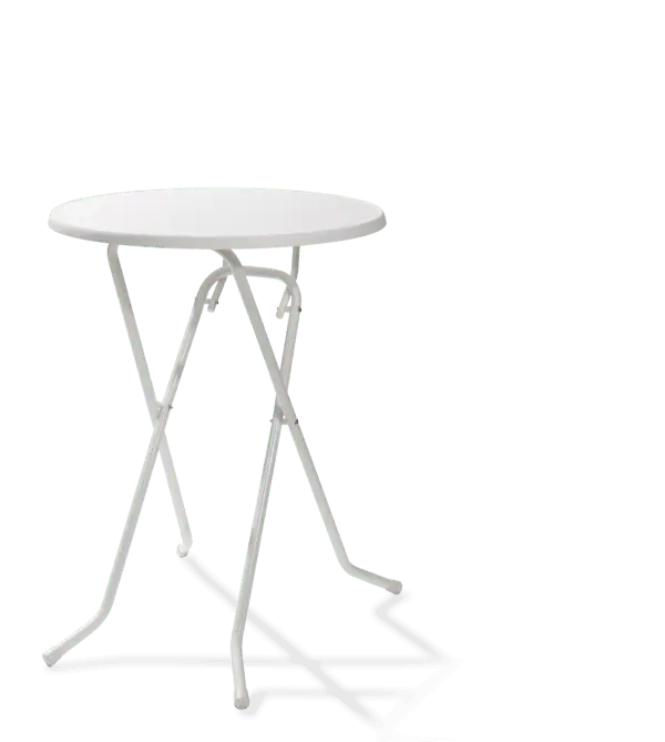 Standing Table Amsterdam white Ø 80 cm, P21180 Hoge Kwaliteit