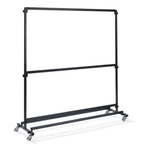 Snelle Levering Coatrack big without hooks, from Steel in Hammerite, Mobile and Dismountable, expandable, 192x60x200cm (BxTxH), C10006