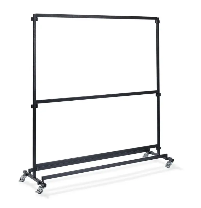 Snelle Levering Coatrack big without hooks, from Steel in Hammerite, Mobile and Dismountable, expandable, 192x60x200cm (BxTxH), C10006