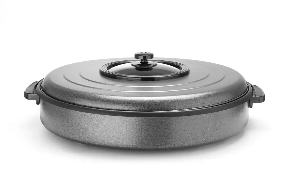 Partypan, Hendi, Hapjespan 550x60mm, 230v/1600w, ø620x(h)170mm Nieuw