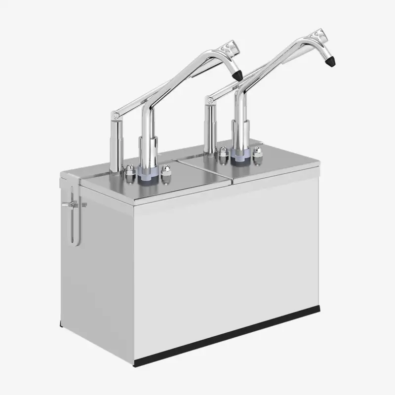 Sausdispenser + Hendel | 2x 3L | 340x180x430mm Exclusieve Aanbieding