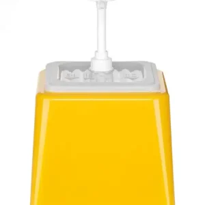 Alleen Vandaag Sausdispenser Met Pomp, Hendi, 2,5L, Geel, 230x210x(h)327mm
