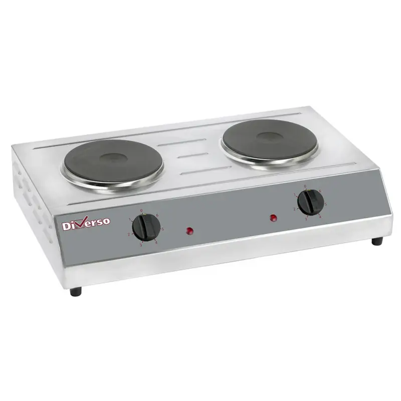 Nieuw Tafelfornuis | 2 Platen (Ø190mm) | 230w | 650x400x155mm